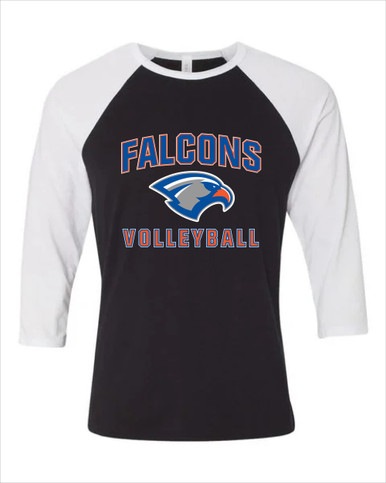 Volunteer Falcons Volleyball Women's Baseball T-Shirt
