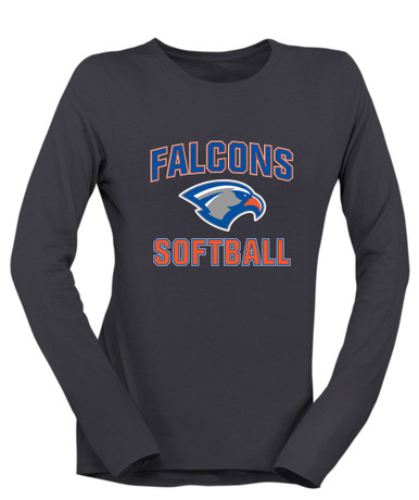 Volunteer Falcons Softball #1 Women's LS T-Shirt