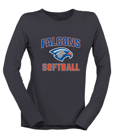 Volunteer Falcons Softball #1 Women's Premium LS T-Shirt