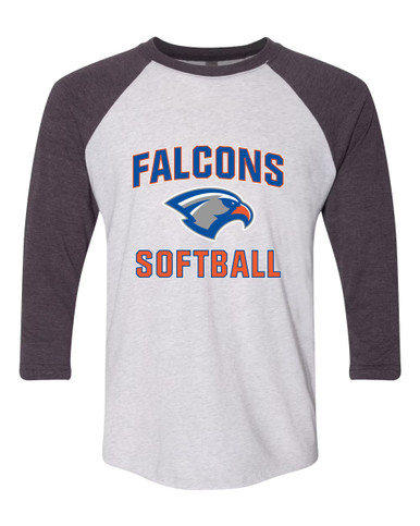 Volunteer Falcons Softball #1 Women's Baseball T-Shirt