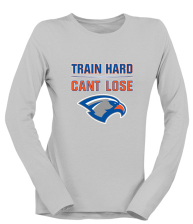 Volunteer Falcons Train Hard, Can't Lose Women's LS T-Shirt