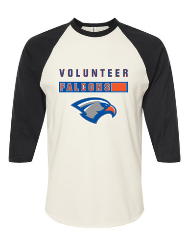 Volunteer Falcons Mascot #7 Men's Baseball T-Shirt