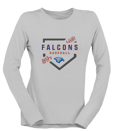 Volunteer Falcons Baseball #2 Women's LS T-Shirt