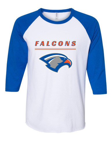 Volunteer Falcons Mascot #8 Women's Baseball T-Shirt