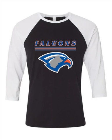 Volunteer Falcons Mascot #8 Men's Baseball T-Shirt