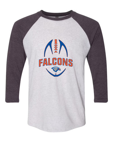 Volunteer Falcons Football #5 Women's Baseball T-Shirt