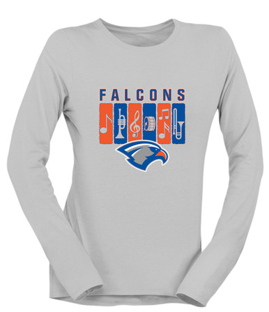 Volunteer Falcons Band # 2 Women's LS T-Shirt