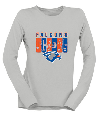 Volunteer Falcons Band # 2 Women's Premium LS T-Shirt