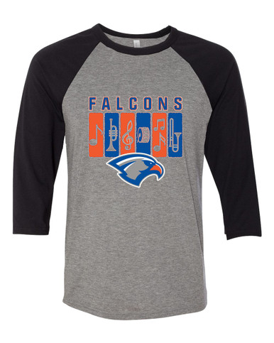 Volunteer Falcons Band # 2 Women's Baseball T-Shirt
