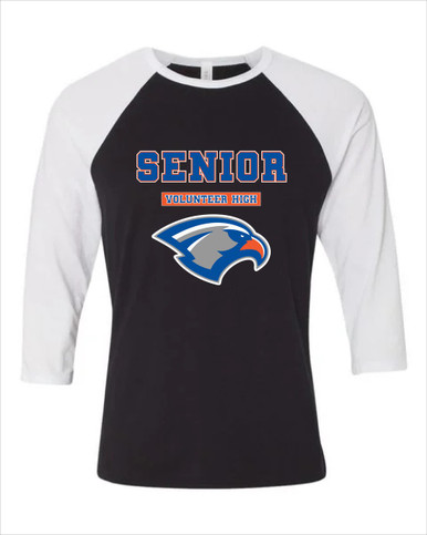 Volunteer Falcons Senior #2 Men's Baseball T-Shirt