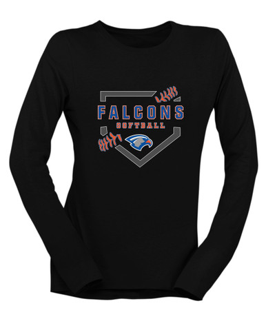 Volunteer Falcons Softball #2 Women's Premium LS T-Shirt