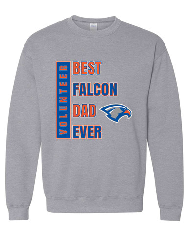 Volunteer Falcons Best Falcon Dad Men's Sweatshirt