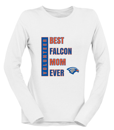 Volunteer Falcons Best Falcon Mom Women's LS T-Shirt
