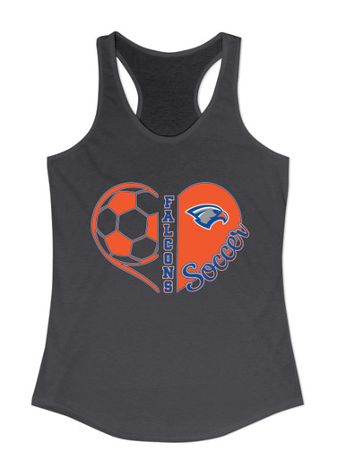 Volunteer Falcons Heart Soccer Women's Tank Top