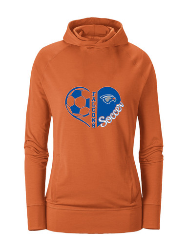 Volunteer Falcons Heart Soccer Women's Hoodie