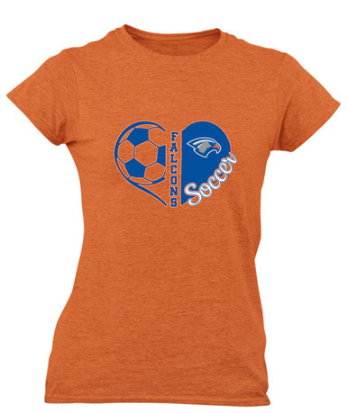 Volunteer Falcons Heart Soccer Women's Premium SS T-Shirt