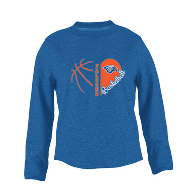 Volunteer Falcons Heart Basketball Women's Sweatshirt