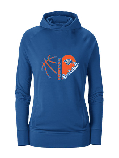 Volunteer Falcons Heart Basketball Women's Hoodie