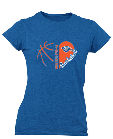 Volunteer Falcons Heart Basketball Women's SS T-Shirt