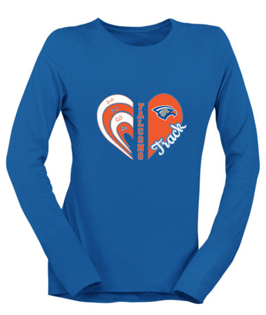 Volunteer Falcons Heart Track Women's LS T-Shirt