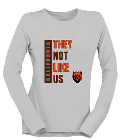 California Grizzlies They Not Like Us #1 Women's LS T-Shirt