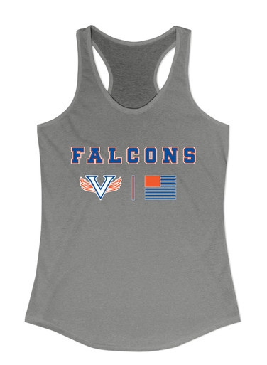 Volunteer Falcons V Wings Team Colors Flag Women's Tank Top