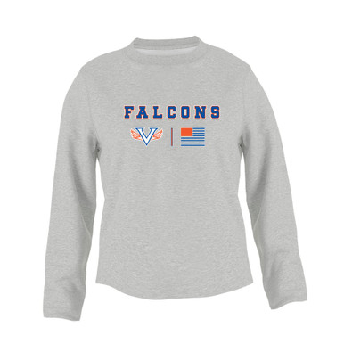 Volunteer Falcons V Wings Team Colors Flag Women's Sweatshirt