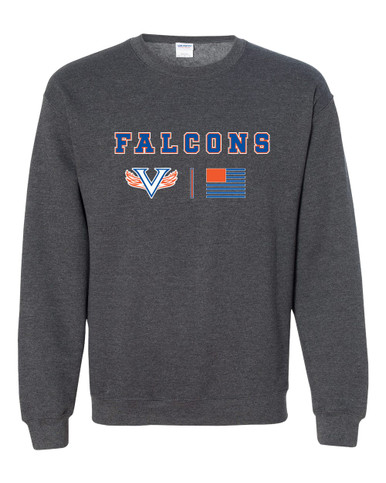 Volunteer Falcons V Wings Team Colors Flag Men's Sweatshirt