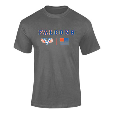 Volunteer Falcons V Wings Team Colors Flag Men's Premium SS T-Shirt