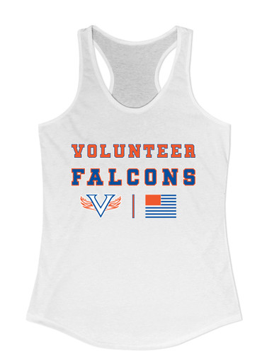 Volunteer Falcons V Wings Spirit Flag Women's Tank Top