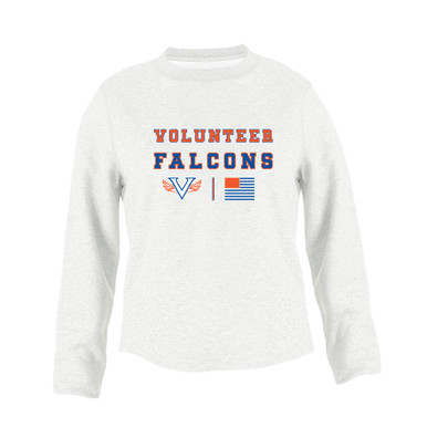 Volunteer Falcons V Wings Spirit Flag Women's Sweatshirt