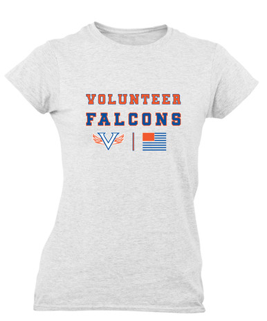 Volunteer Falcons V Wings Spirit Flag Women's SS T-Shirt
