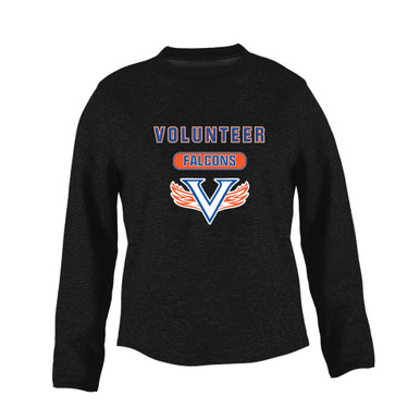 Volunteer Falcons V Wings Mascot #3 Women's Sweatshirt