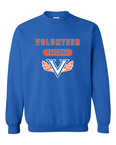 Volunteer Falcons V Wings Mascot #3 Men's Sweatshirt