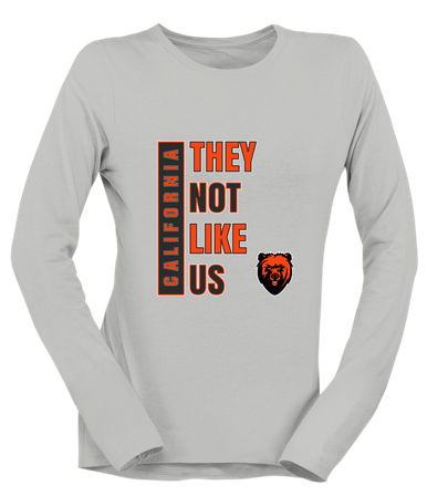 California Grizzlies They Not Like Us #1 Women's Premium LS T-Shirt