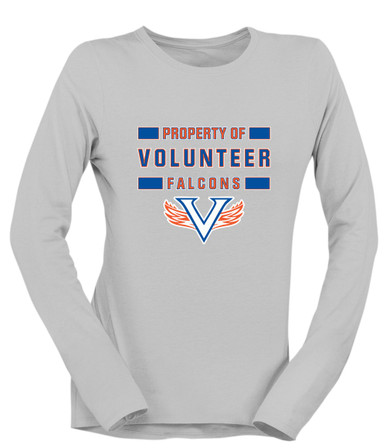 Volunteer Falcons V Wings Property Of Women's LS T-Shirt