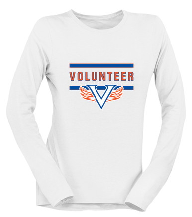 Volunteer Falcons V Wings Mascot #4 Women's Premium LS T-Shirt