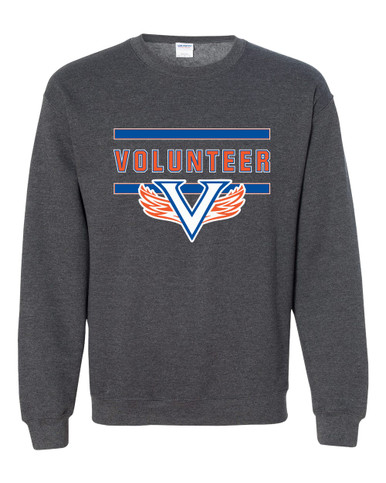 Volunteer Falcons V Wings Mascot #4 Men's Sweatshirt