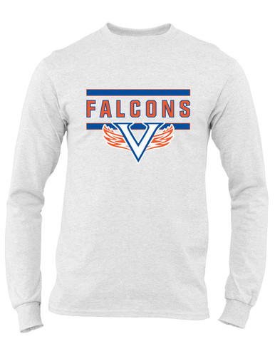 Volunteer Falcons V Wings Mascot #5 Men's LS T-Shirt