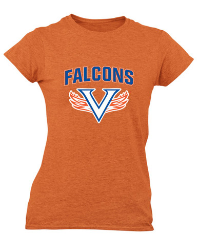 Volunteer Falcons V Wings Mascot #6 Women's SS T-Shirt