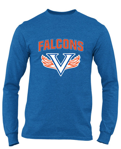 Volunteer Falcons V Wings Mascot #6 Men's LS T-Shirt