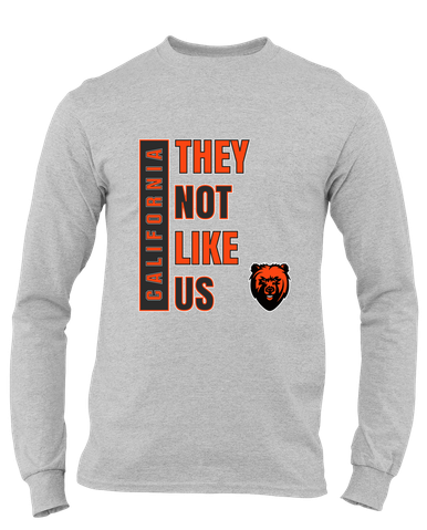 California Grizzlies They Not Like Us #1 Men's Premium LS T-Shirt