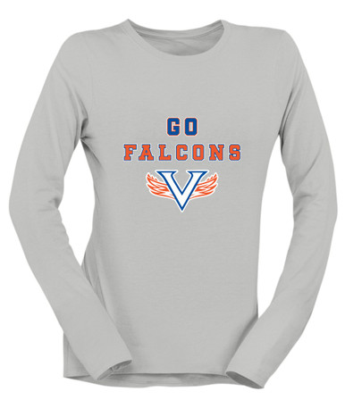 Volunteer Falcons V Wings Go Team Women's Premium LS T-Shirt