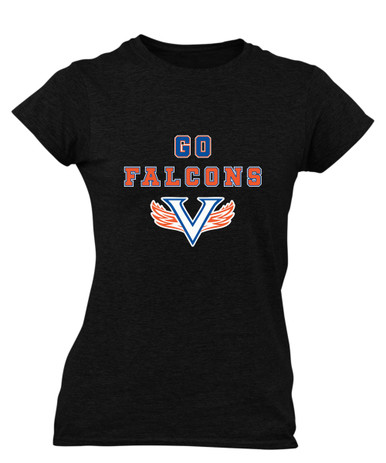 Volunteer Falcons V Wings Go Team Women's Premium SS T-Shirt