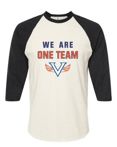 Volunteer Falcons V Wings We Are One Team Women's Baseball T-Shirt