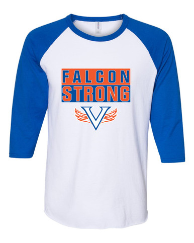 Volunteer Falcons V Wings Strong #1 Men's Baseball T-Shirt