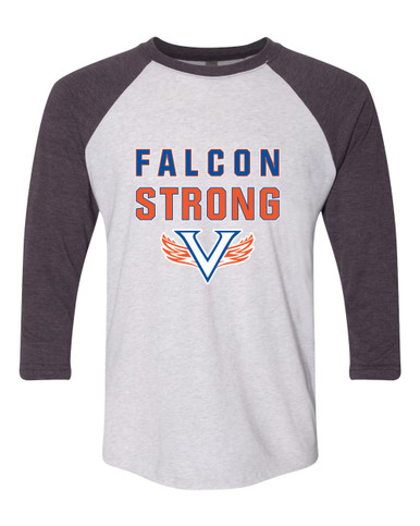 Volunteer Falcons V Wings Strong #2 Men's Baseball T-Shirt