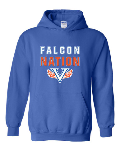 Volunteer Falcons V Wings Nation #2 Men's Hoodie