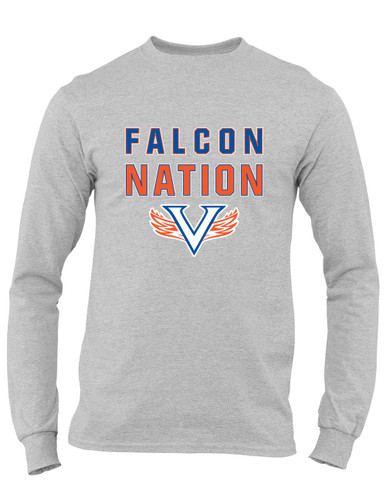 Volunteer Falcons V Wings Nation #2 Men's LS T-Shirt