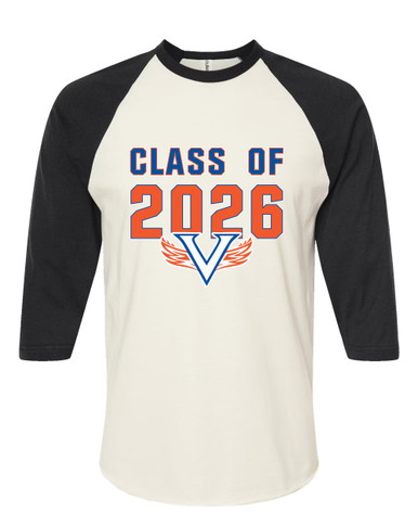 Volunteer Falcons V Wings Class of 2026 Men's Baseball T-Shirt